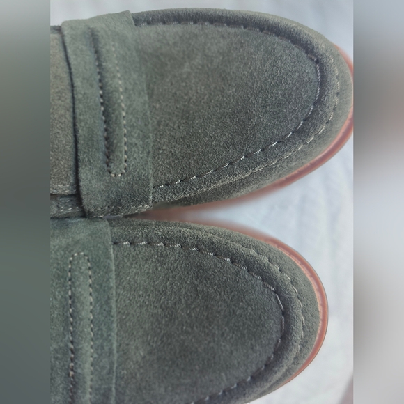 NWT Clarks Westlynn Bay Forest Green Suede Loafers Size 6 - Picture 8 of 10